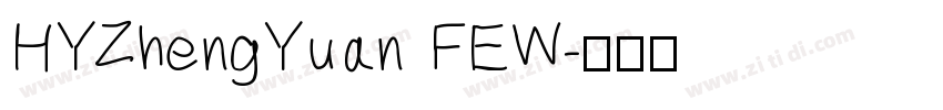 HYZhengYuan FEW字体转换
